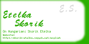 etelka skorik business card